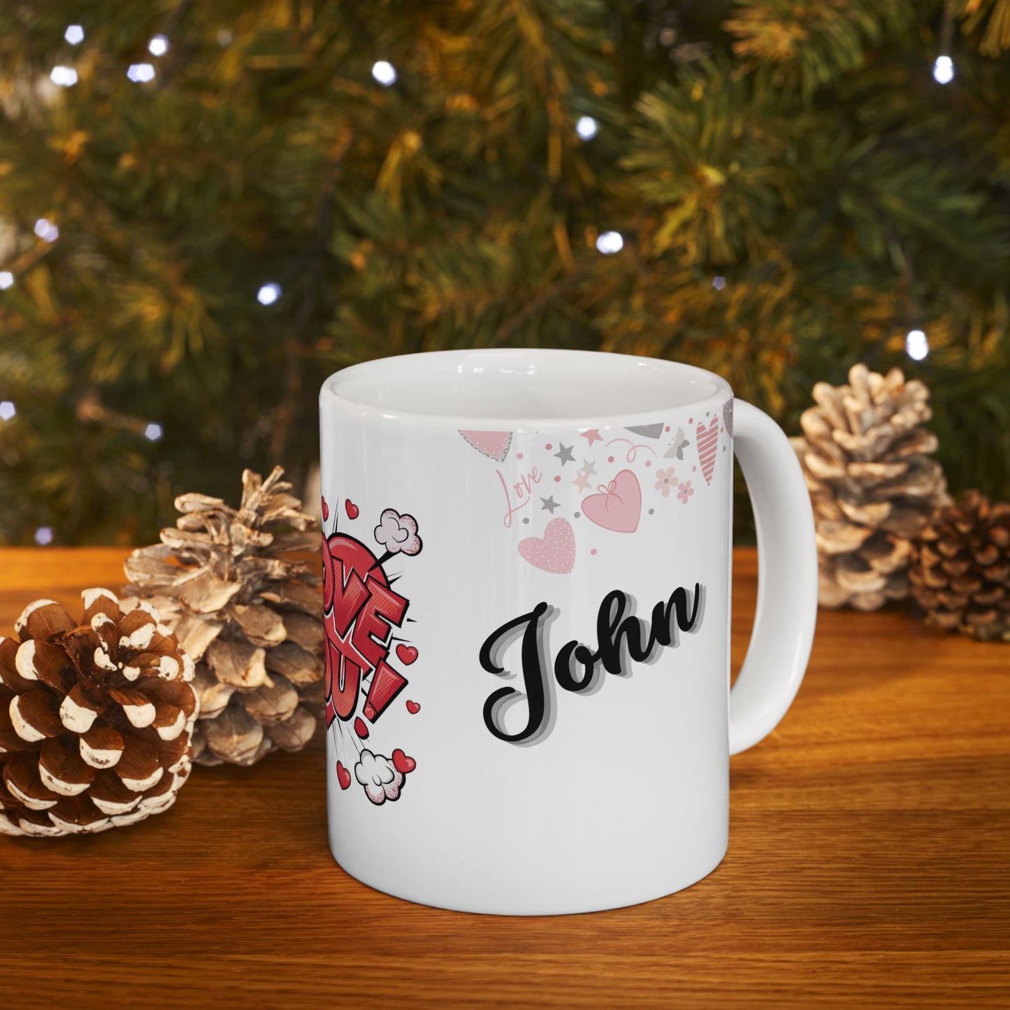 Personalized Valentine's Day Mug With Custom Names