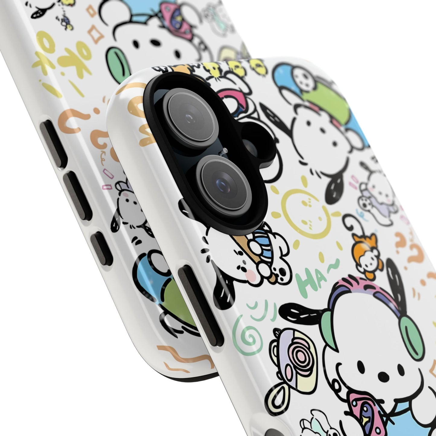 Cute Pochacco-Themed Durable Phone Case