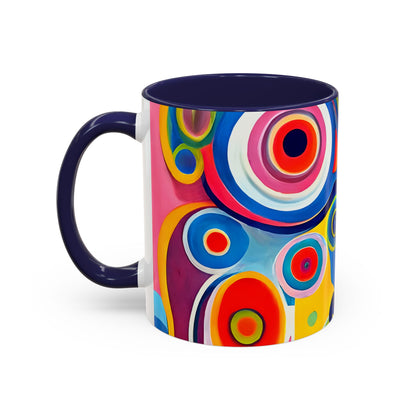 Vibrant Circles Modern Art Coffee Mug