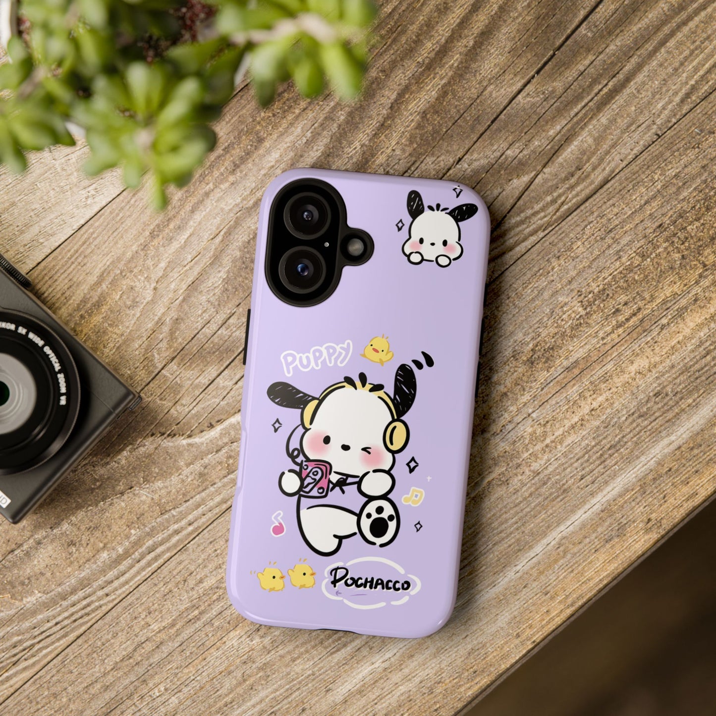 Pochacco Patterned Durable Phone Case