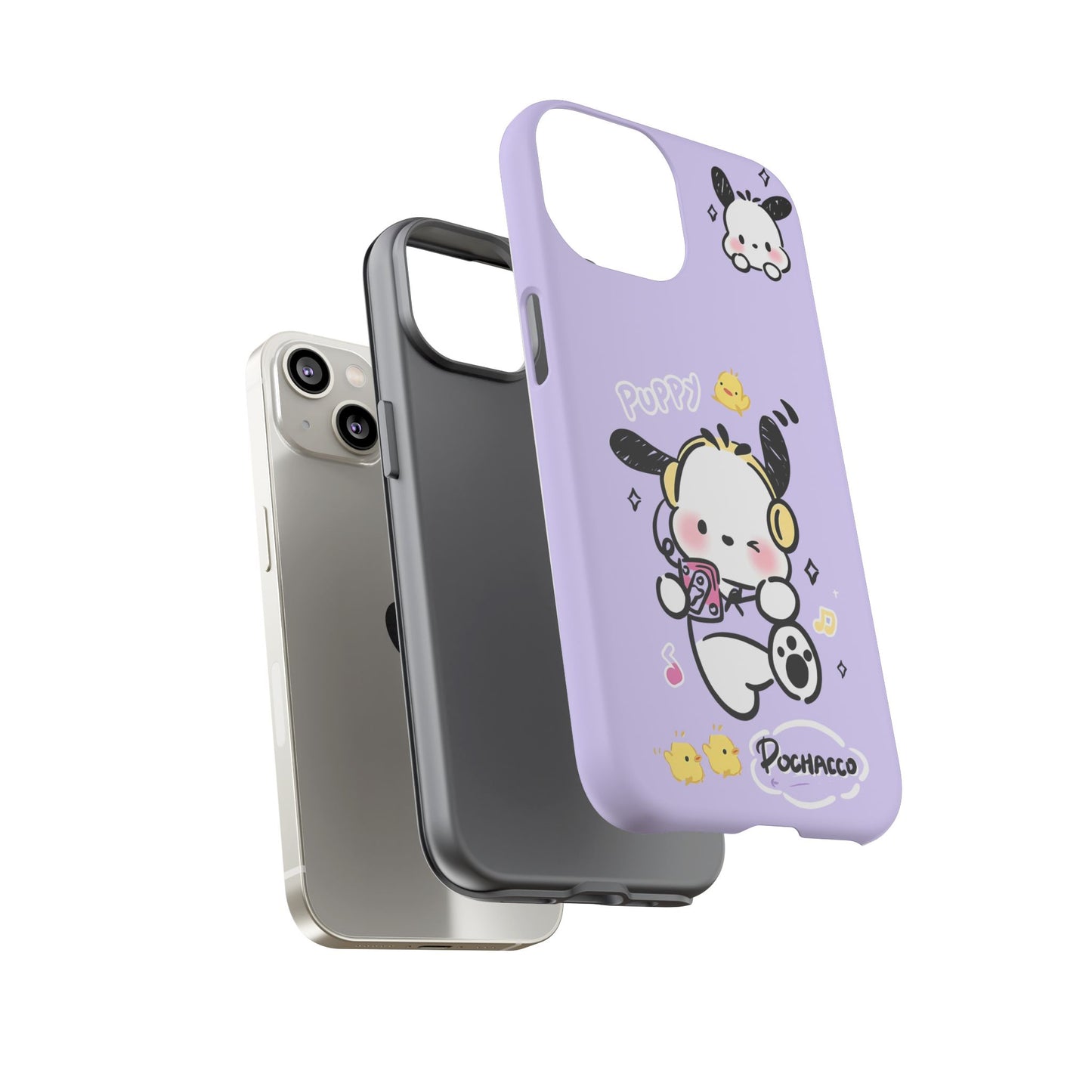 Pochacco Patterned Durable Phone Case