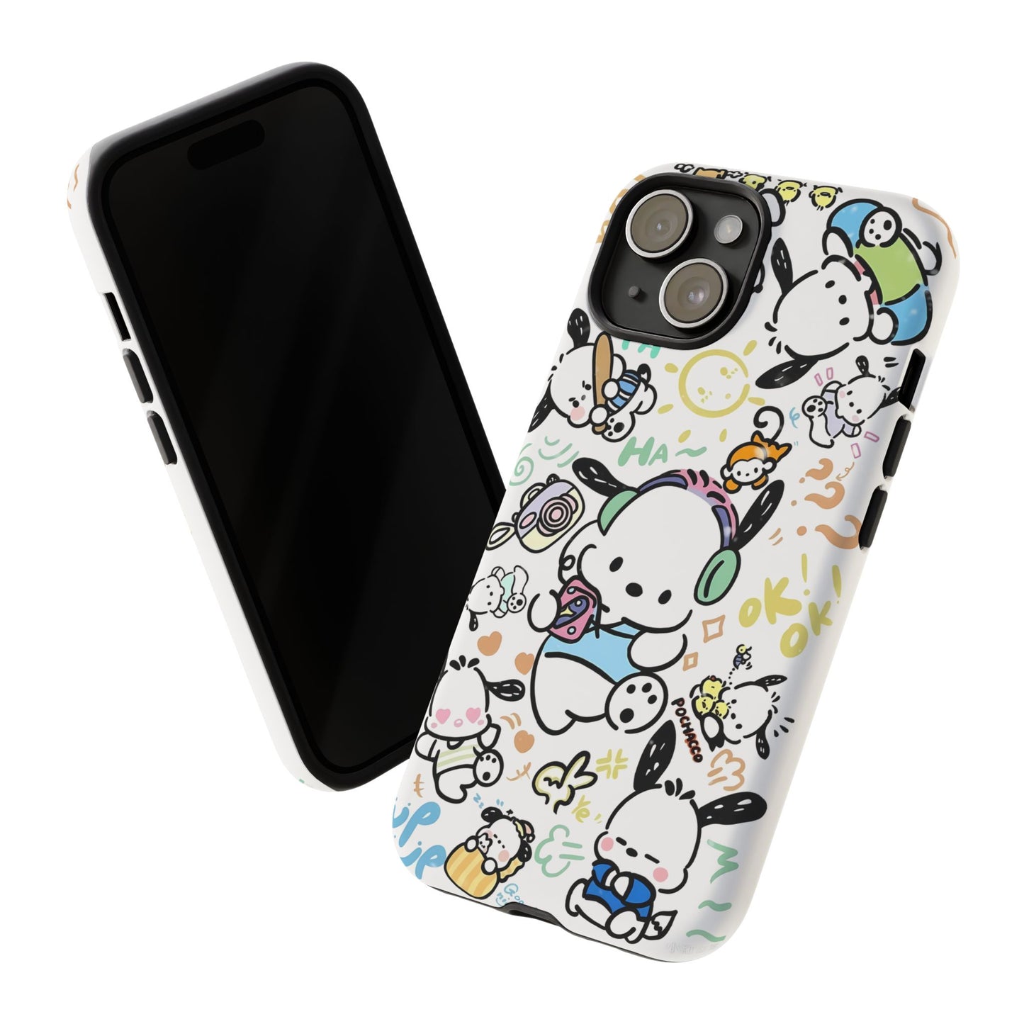 Cute Pochacco-Themed Durable Phone Case