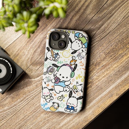 Cute Pochacco-Themed Durable Phone Case