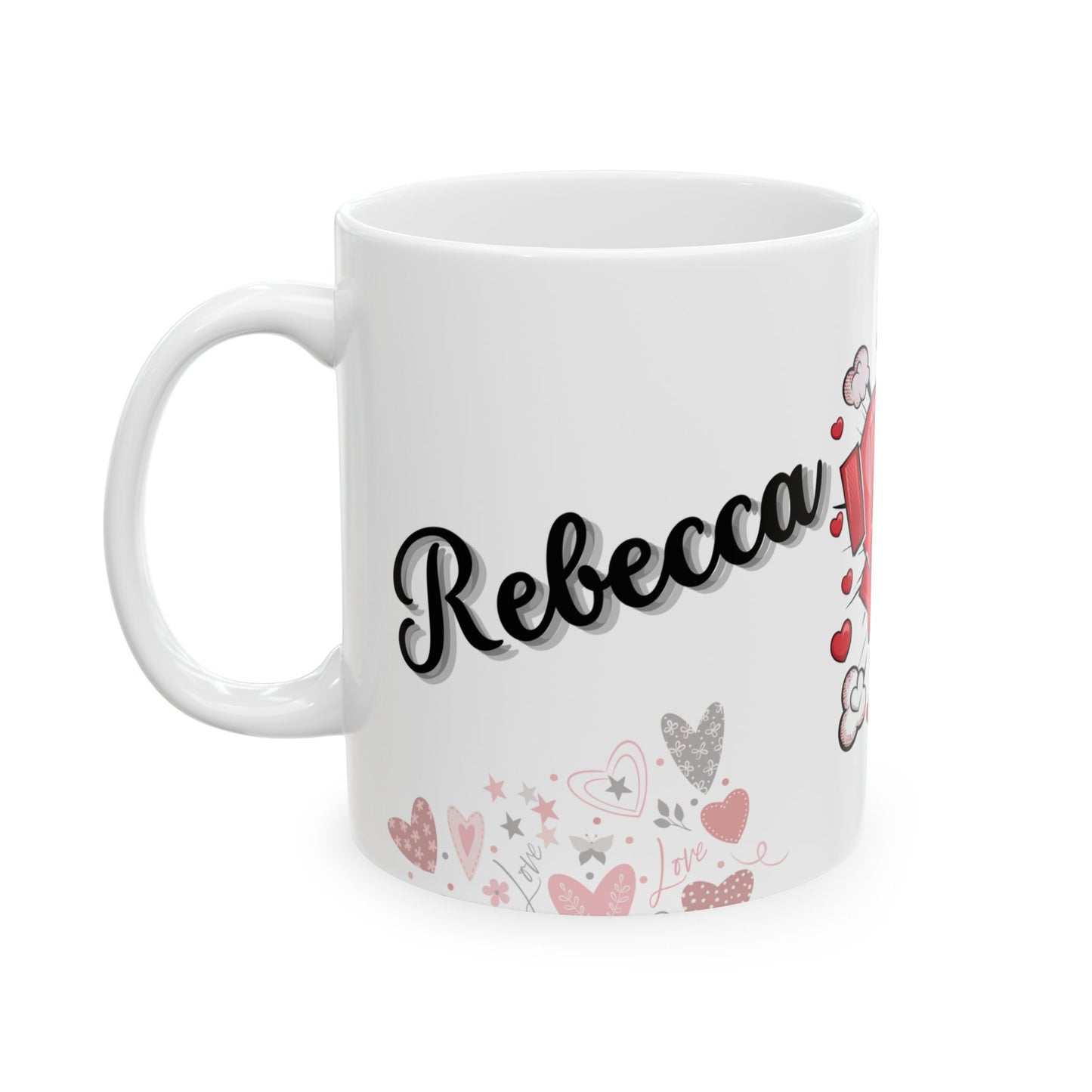 Personalized Valentine's Day Mug With Custom Names