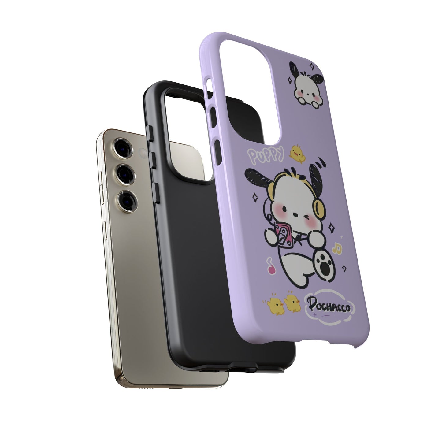 Pochacco Patterned Durable Phone Case