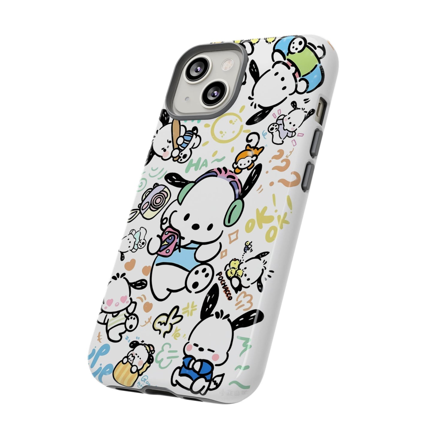 Cute Pochacco-Themed Durable Phone Case