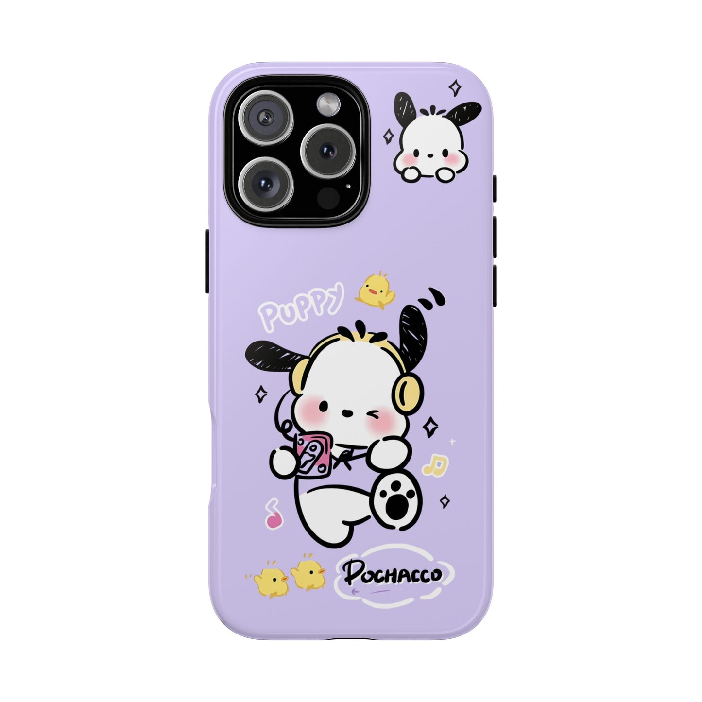 Pochacco Patterned Durable Phone Case