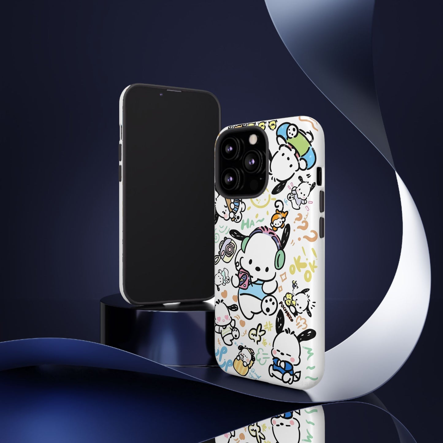 Cute Pochacco-Themed Durable Phone Case