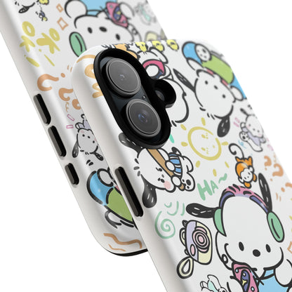 Cute Pochacco-Themed Durable Phone Case