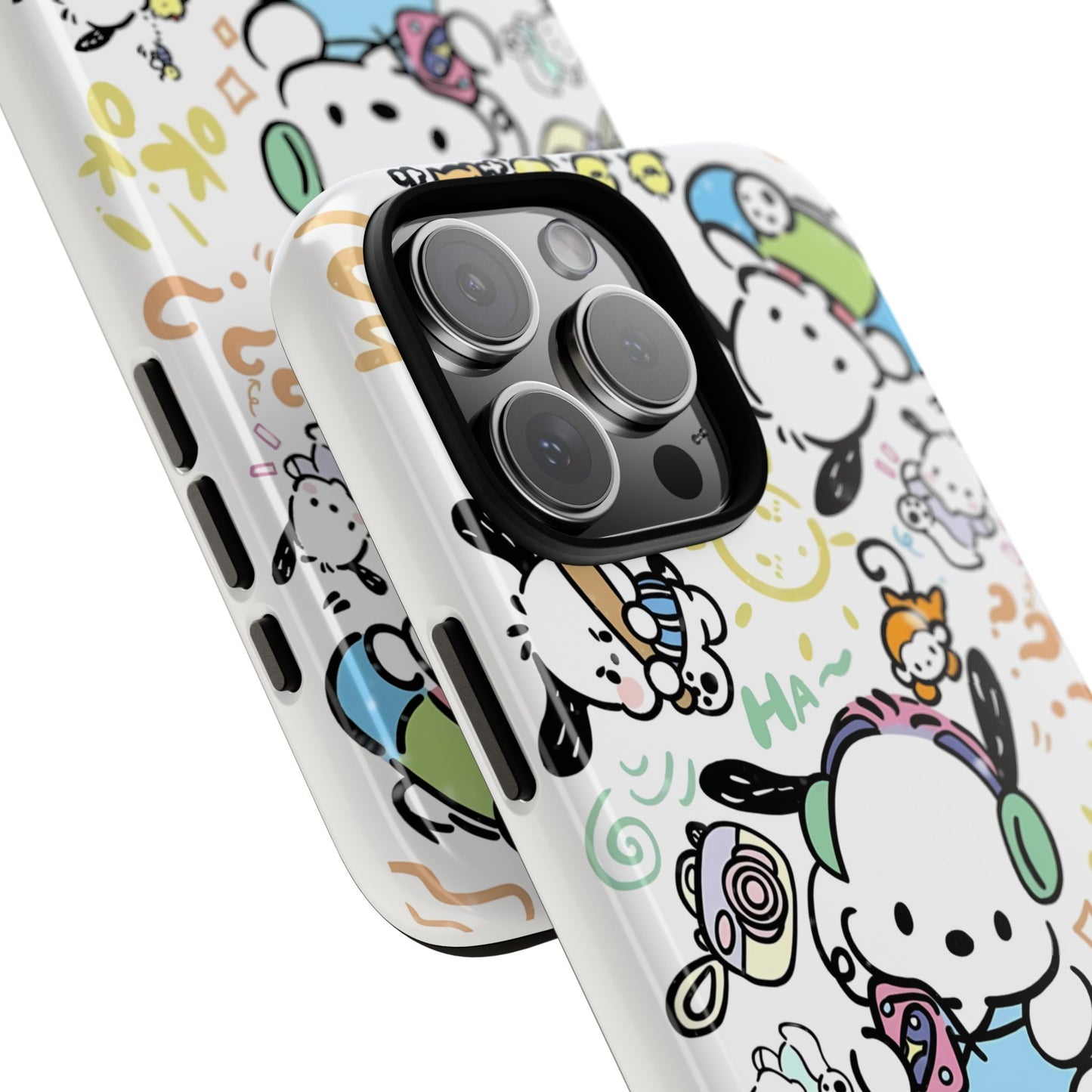 Cute Pochacco-Themed Durable Phone Case