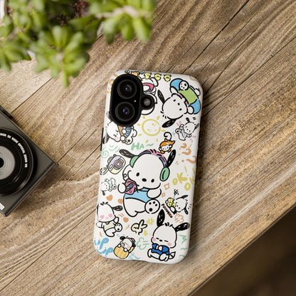 Cute Pochacco-Themed Durable Phone Case