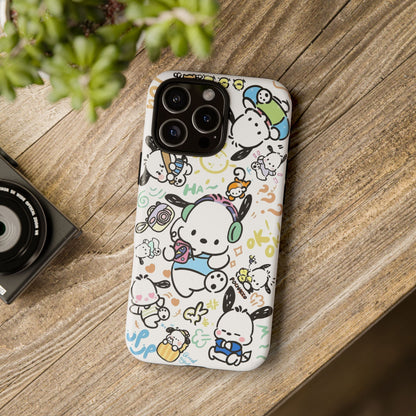 Cute Pochacco-Themed Durable Phone Case