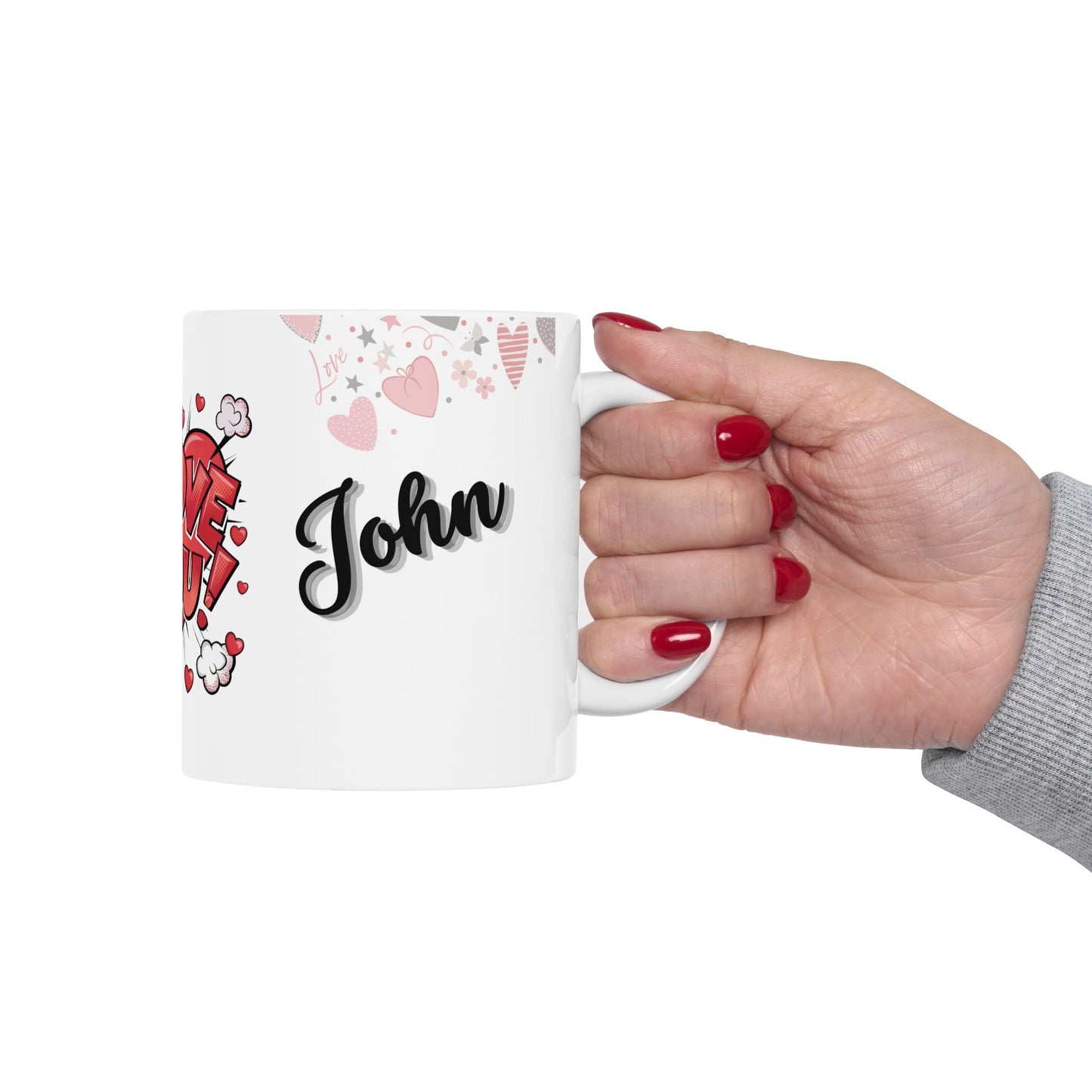 Personalized Valentine's Day Mug With Custom Names