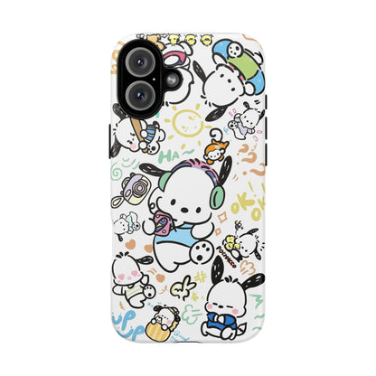 Cute Pochacco-Themed Durable Phone Case