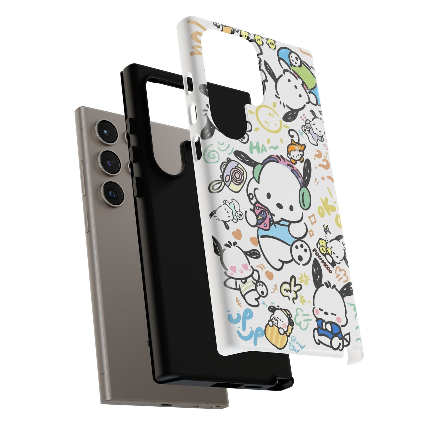 Cute Pochacco-Themed Durable Phone Case