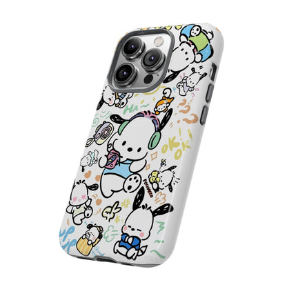 Cute Pochacco-Themed Durable Phone Case