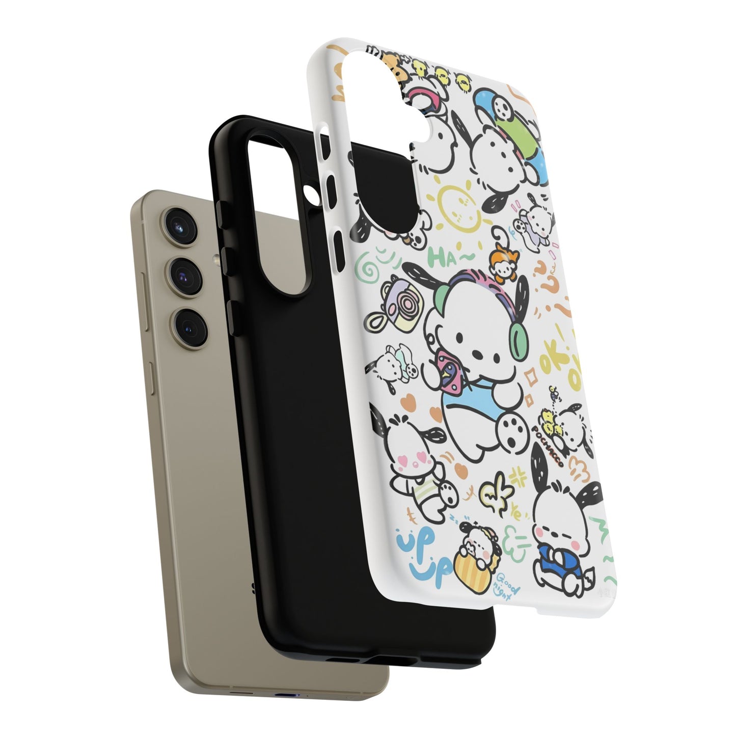 Cute Pochacco-Themed Durable Phone Case