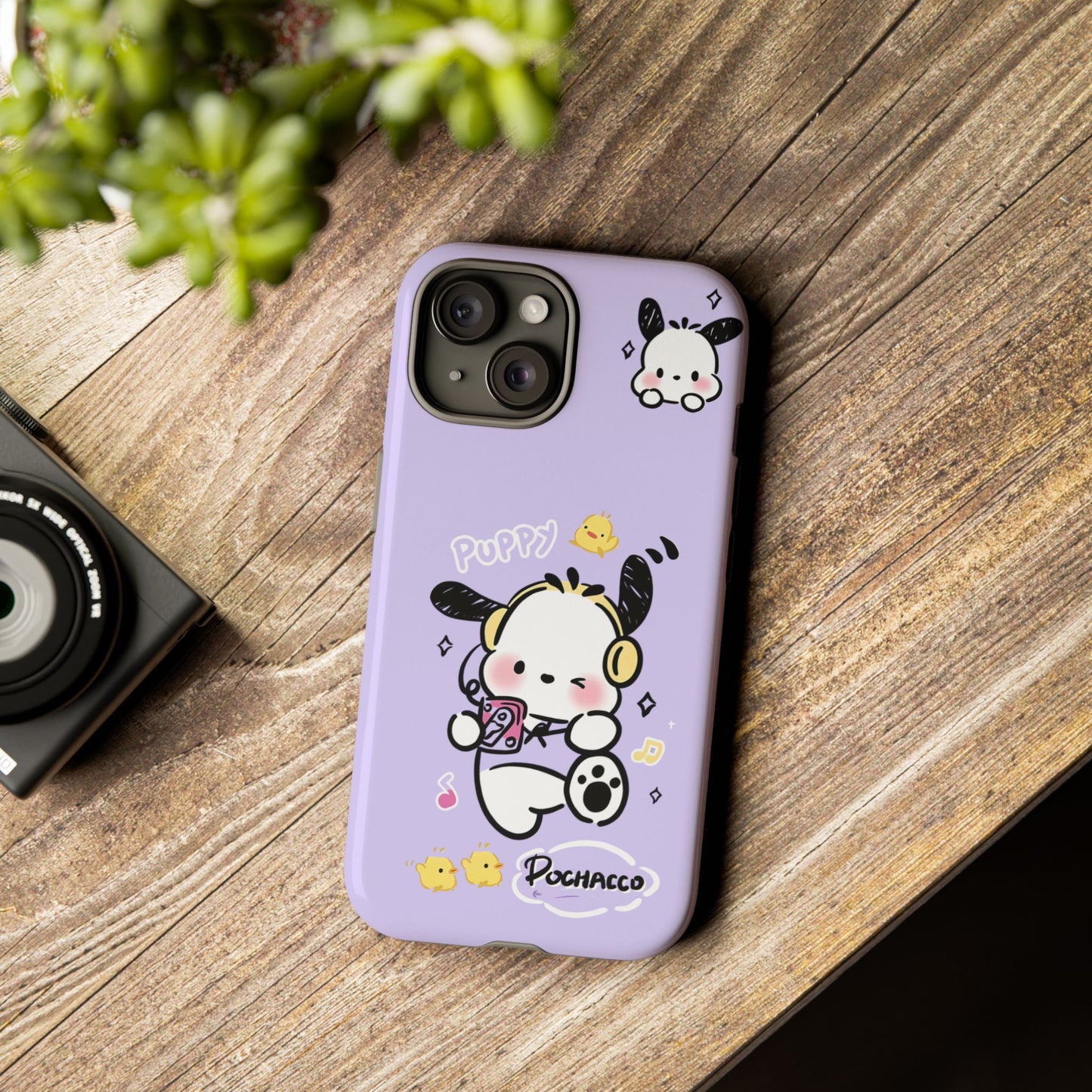 Pochacco Patterned Durable Phone Case