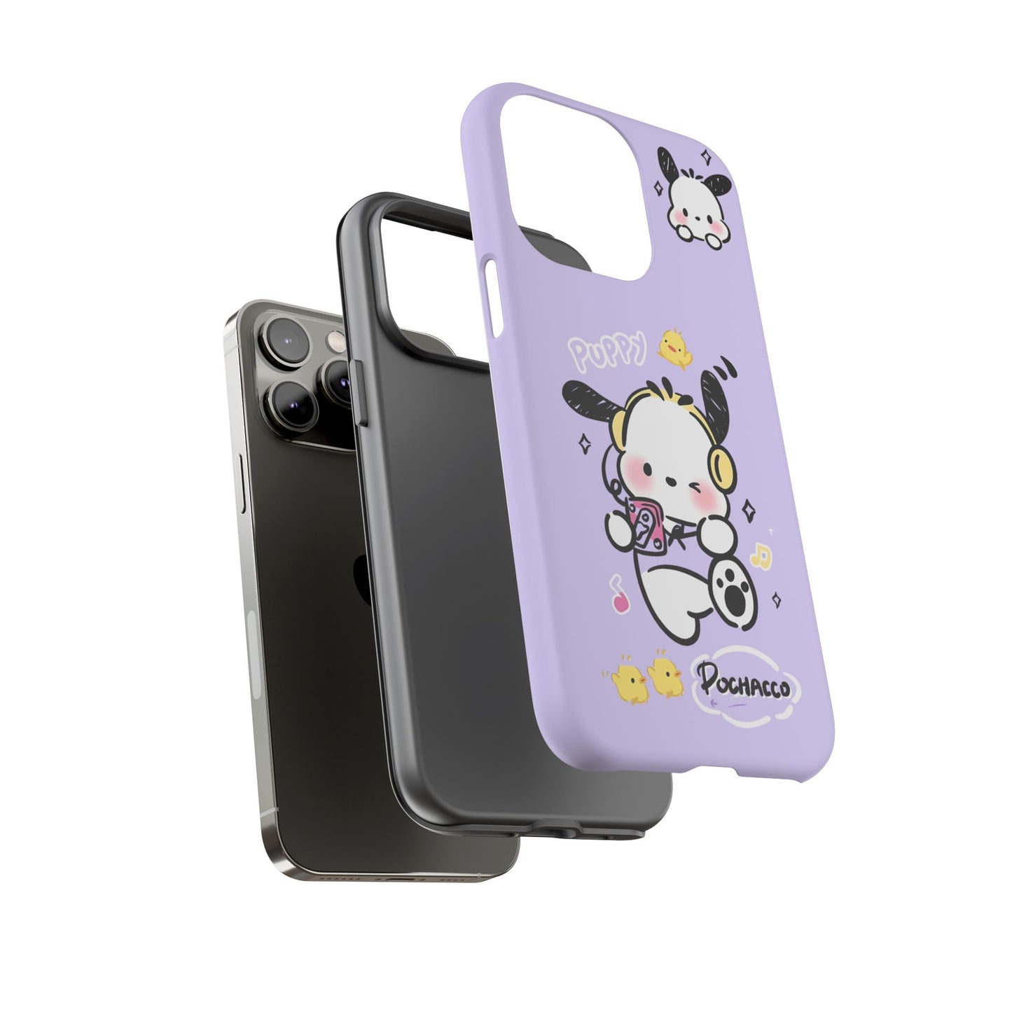 Pochacco Patterned Durable Phone Case