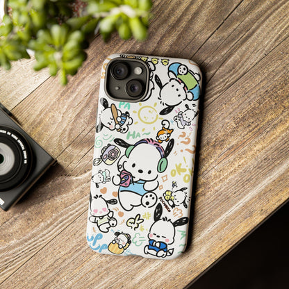 Cute Pochacco-Themed Durable Phone Case