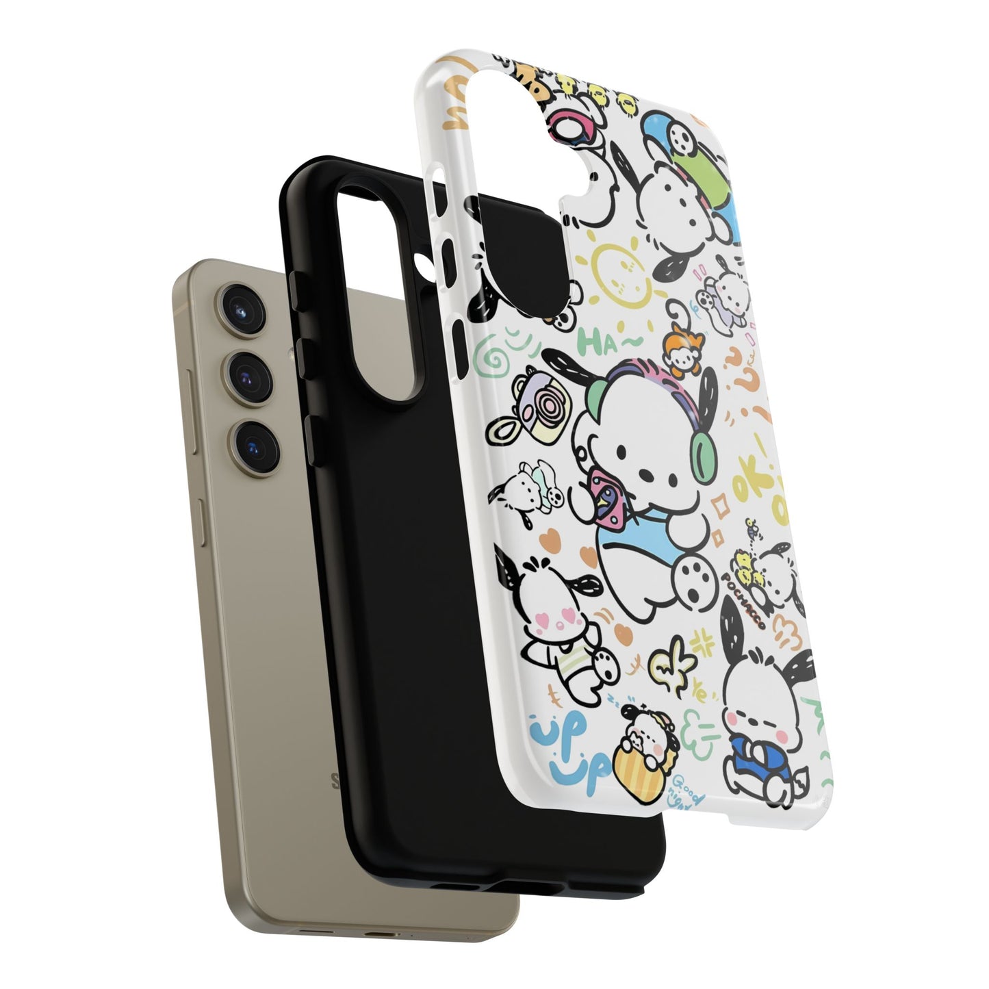 Cute Pochacco-Themed Durable Phone Case