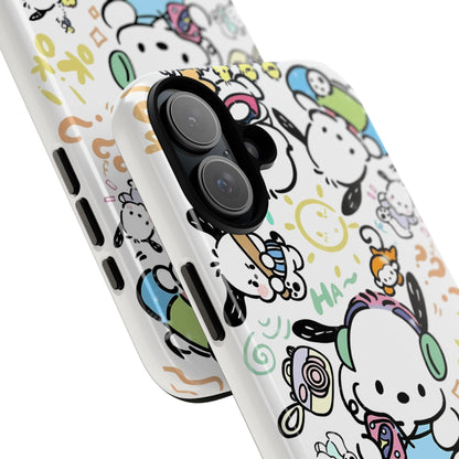 Cute Pochacco-Themed Durable Phone Case