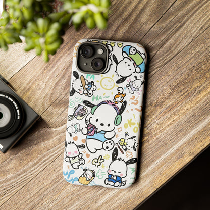 Cute Pochacco-Themed Durable Phone Case