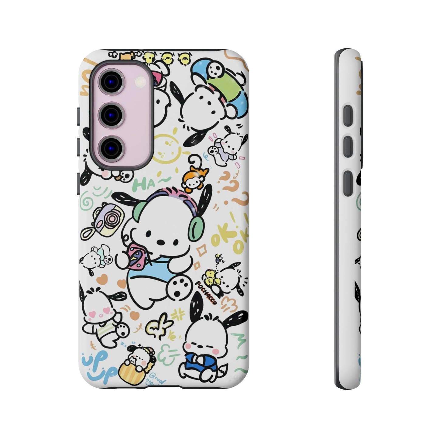 Cute Pochacco-Themed Durable Phone Case