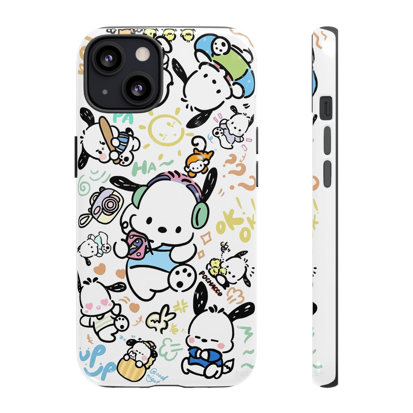 Cute Pochacco-Themed Durable Phone Case