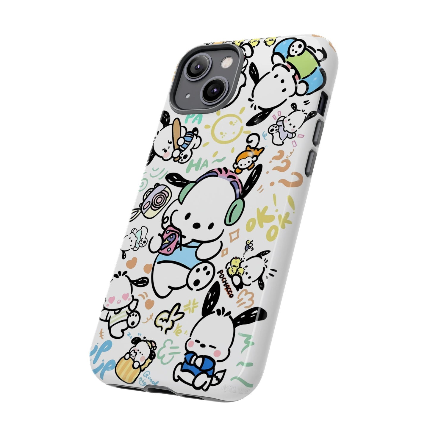 Cute Pochacco-Themed Durable Phone Case