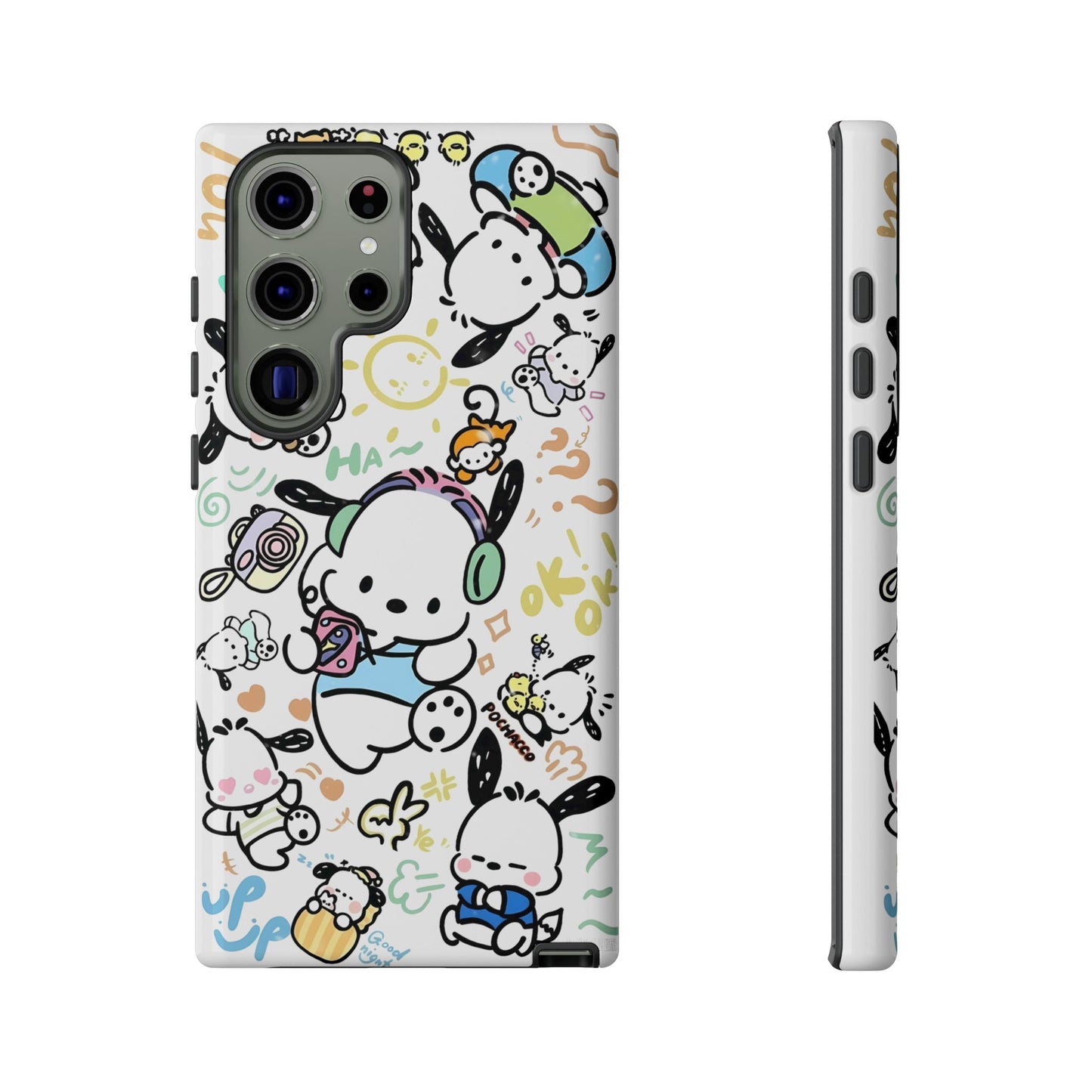 Cute Pochacco-Themed Durable Phone Case