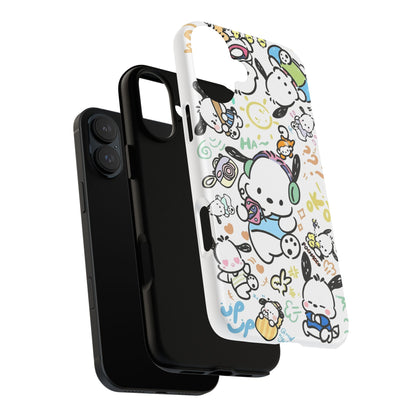 Cute Pochacco-Themed Durable Phone Case