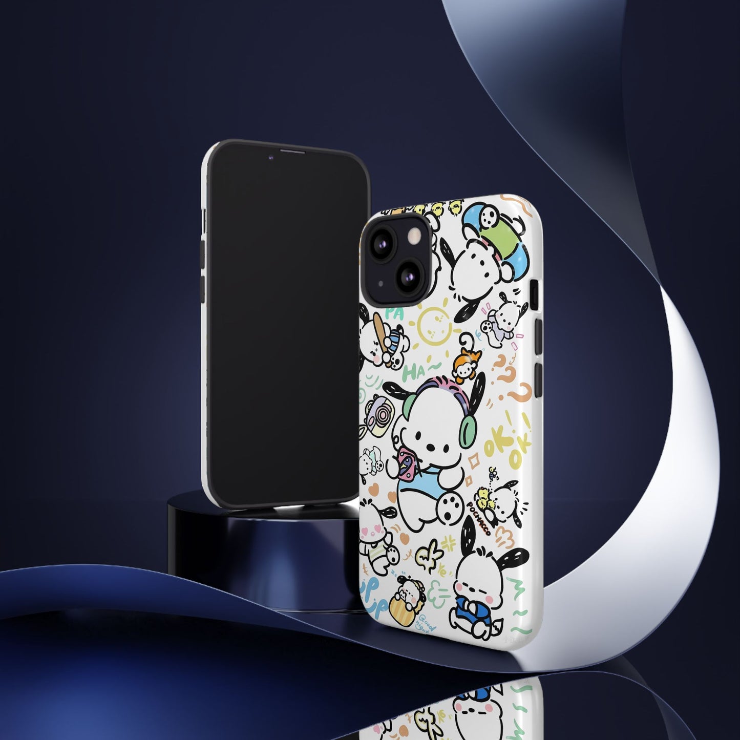 Cute Pochacco-Themed Durable Phone Case