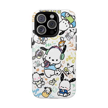 Cute Pochacco-Themed Durable Phone Case