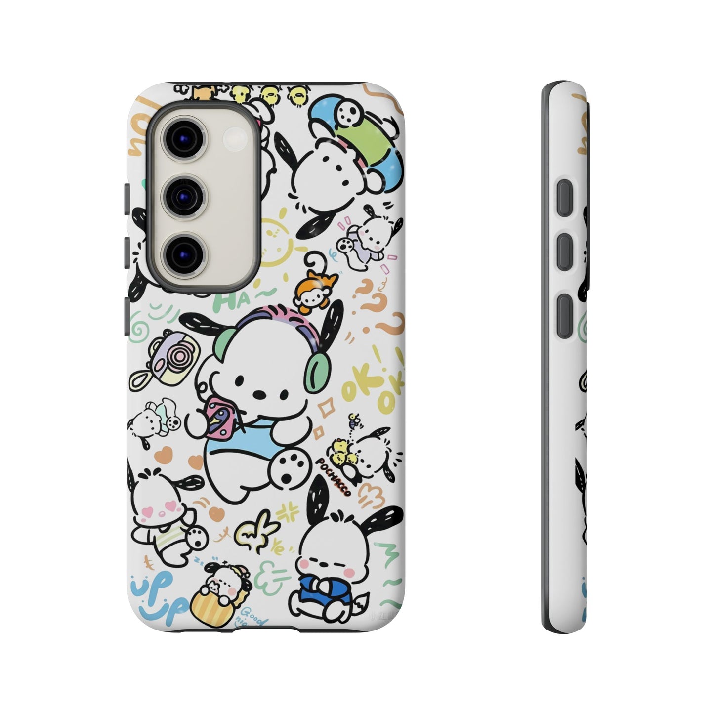 Cute Pochacco-Themed Durable Phone Case