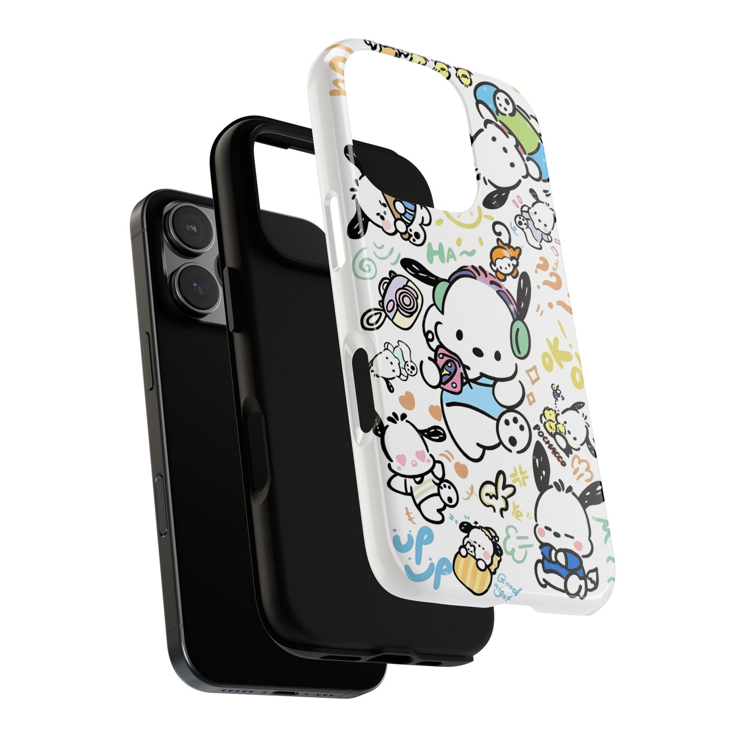 Cute Pochacco-Themed Durable Phone Case