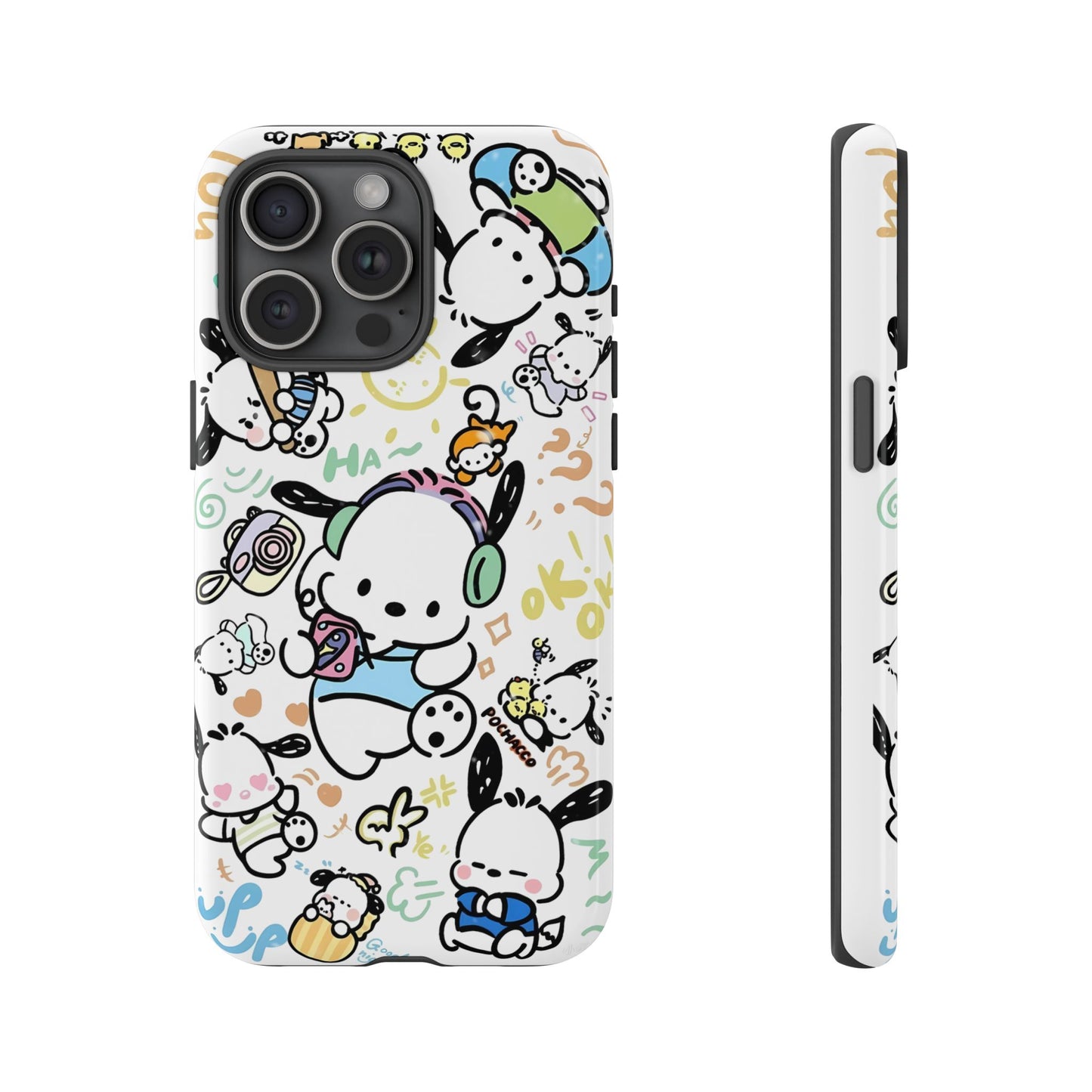 Cute Pochacco-Themed Durable Phone Case