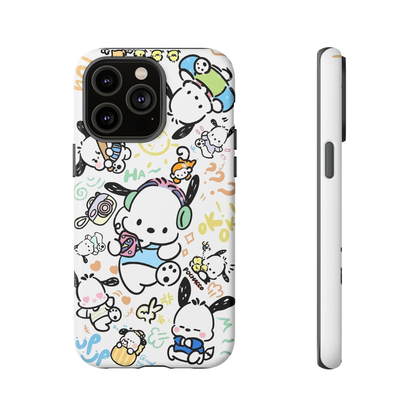 Cute Pochacco-Themed Durable Phone Case