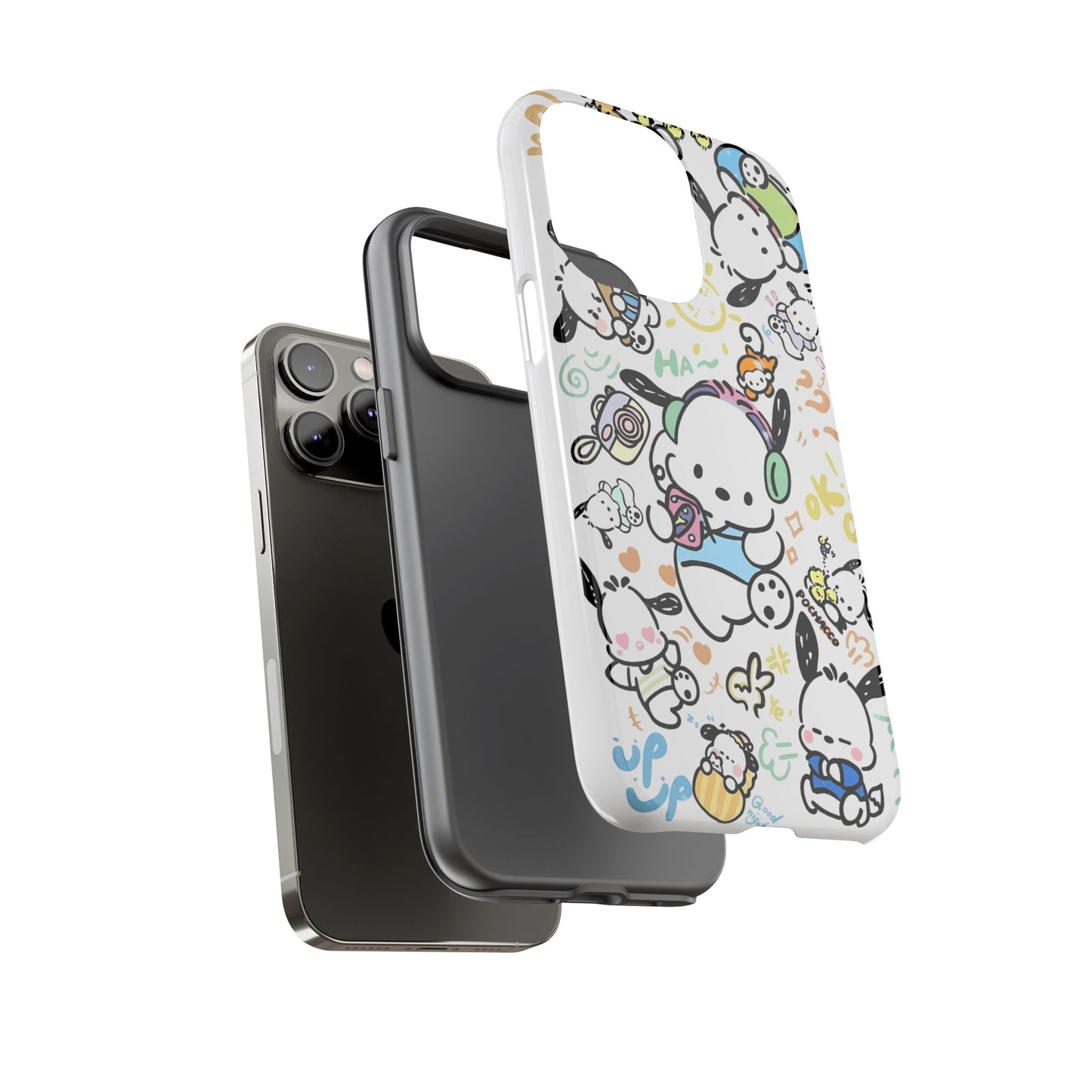 Cute Pochacco-Themed Durable Phone Case