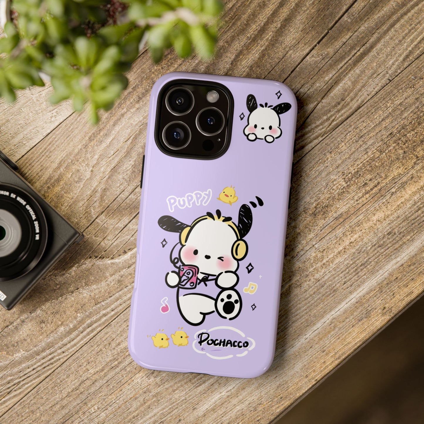 Pochacco Patterned Durable Phone Case