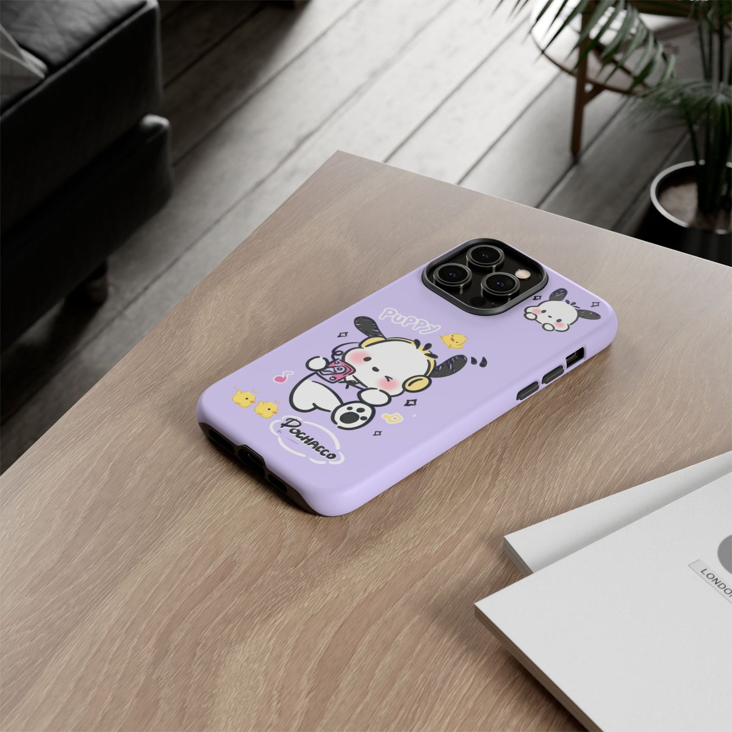 Pochacco Patterned Durable Phone Case