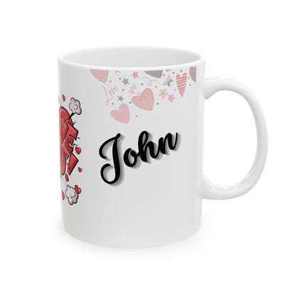 Personalized Valentine's Day Mug With Custom Names