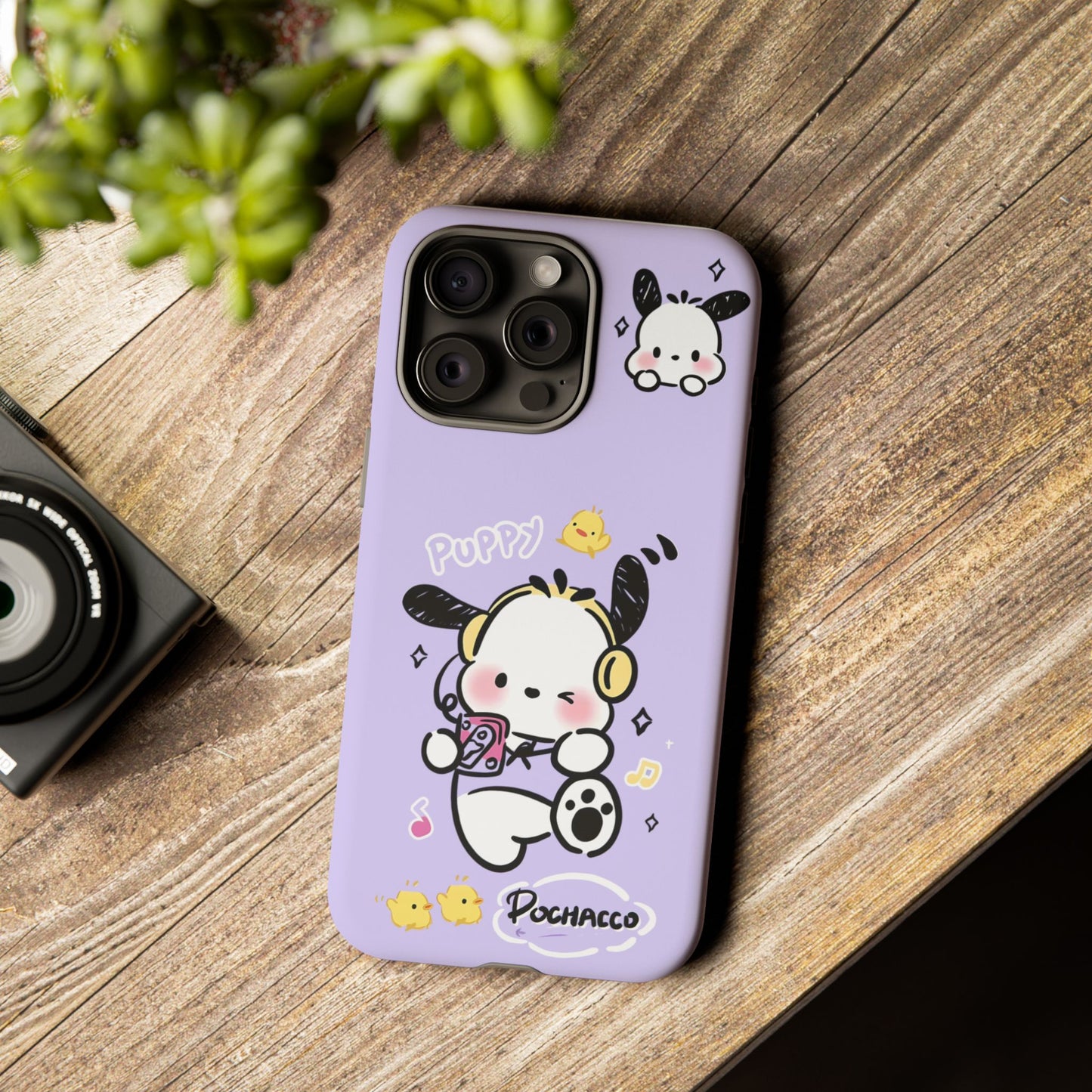 Pochacco Patterned Durable Phone Case