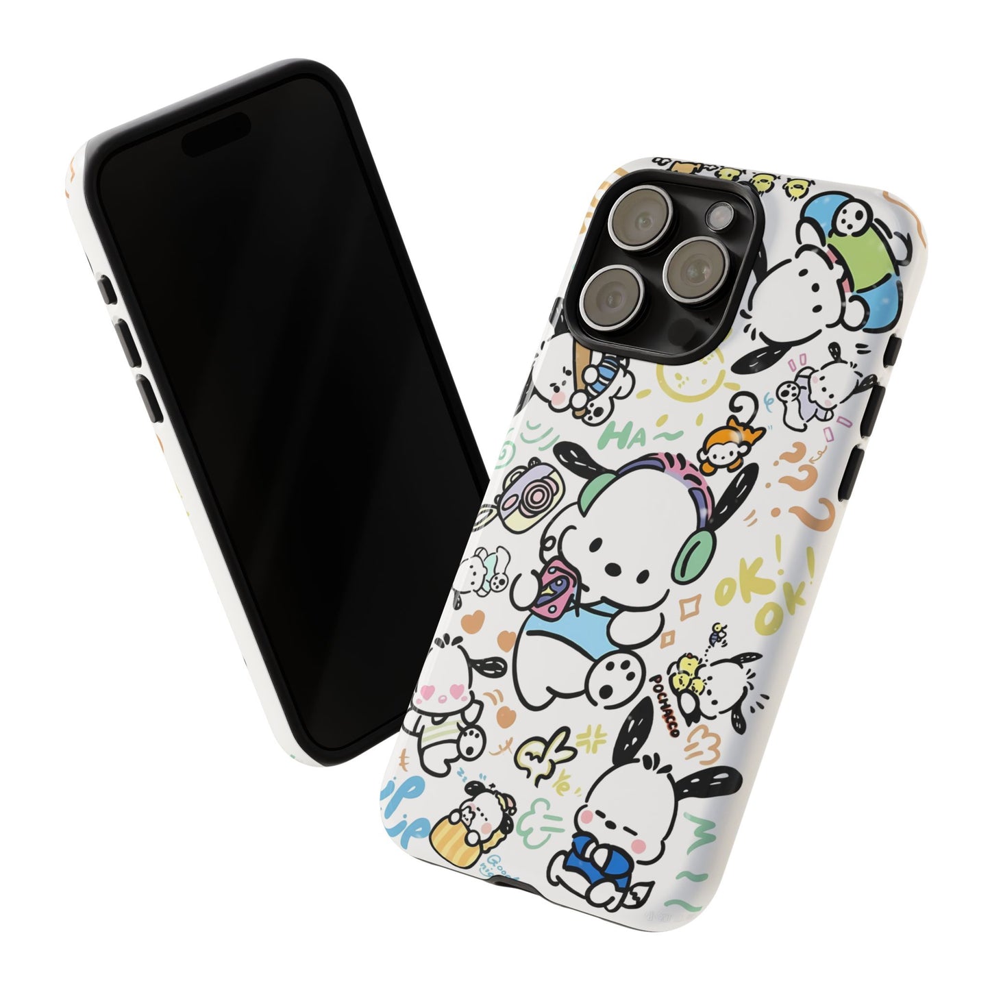 Cute Pochacco-Themed Durable Phone Case