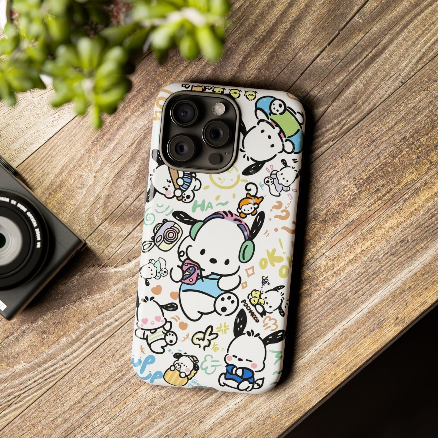 Cute Pochacco-Themed Durable Phone Case