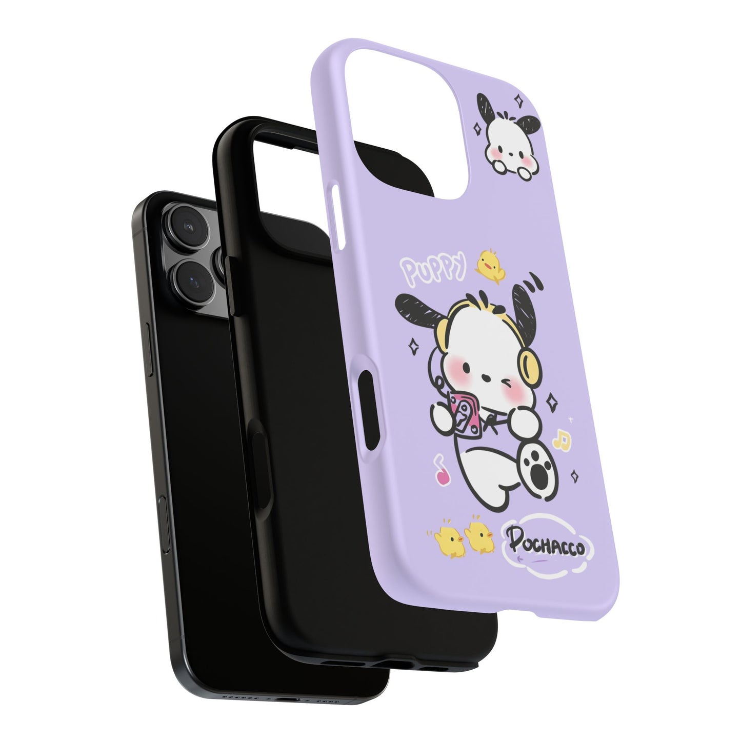 Pochacco Patterned Durable Phone Case