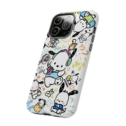 Cute Pochacco-Themed Durable Phone Case