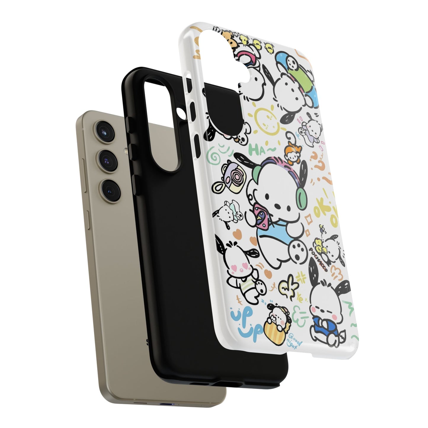 Cute Pochacco-Themed Durable Phone Case