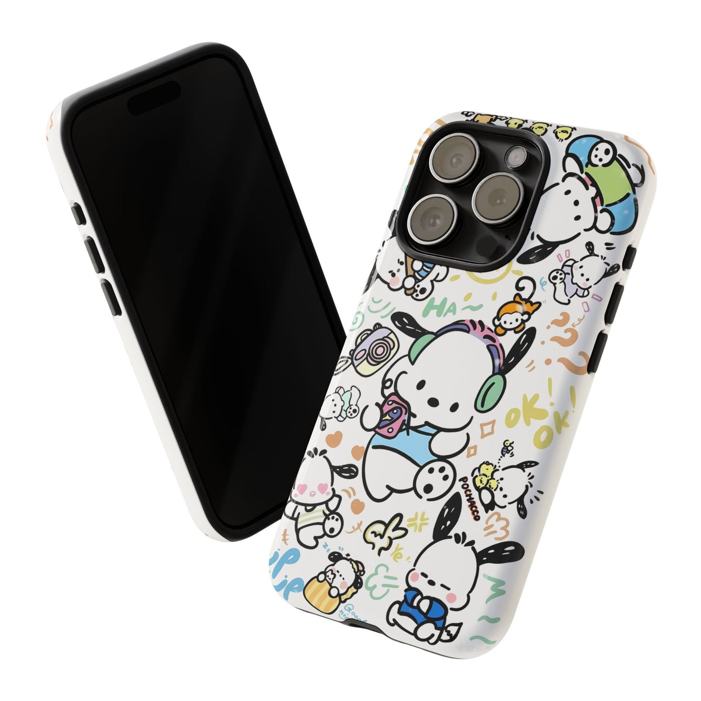 Cute Pochacco-Themed Durable Phone Case