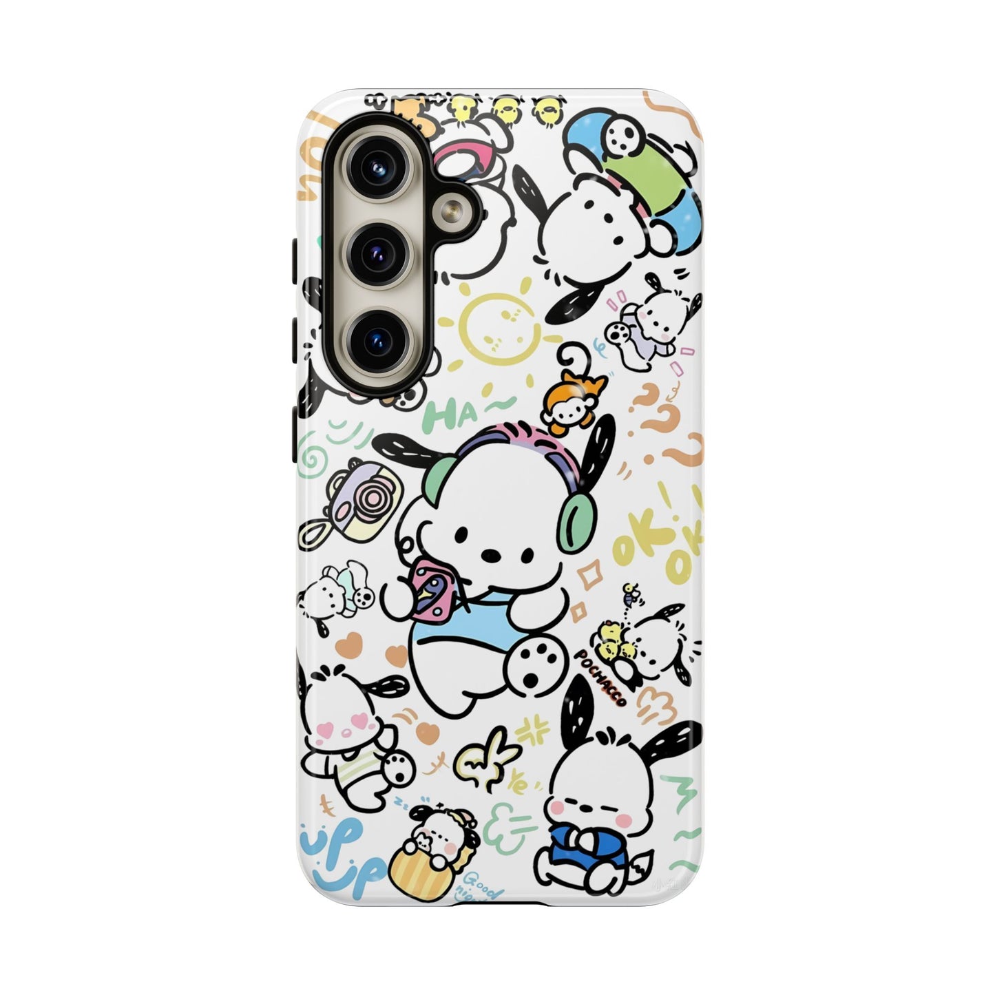 Cute Pochacco-Themed Durable Phone Case